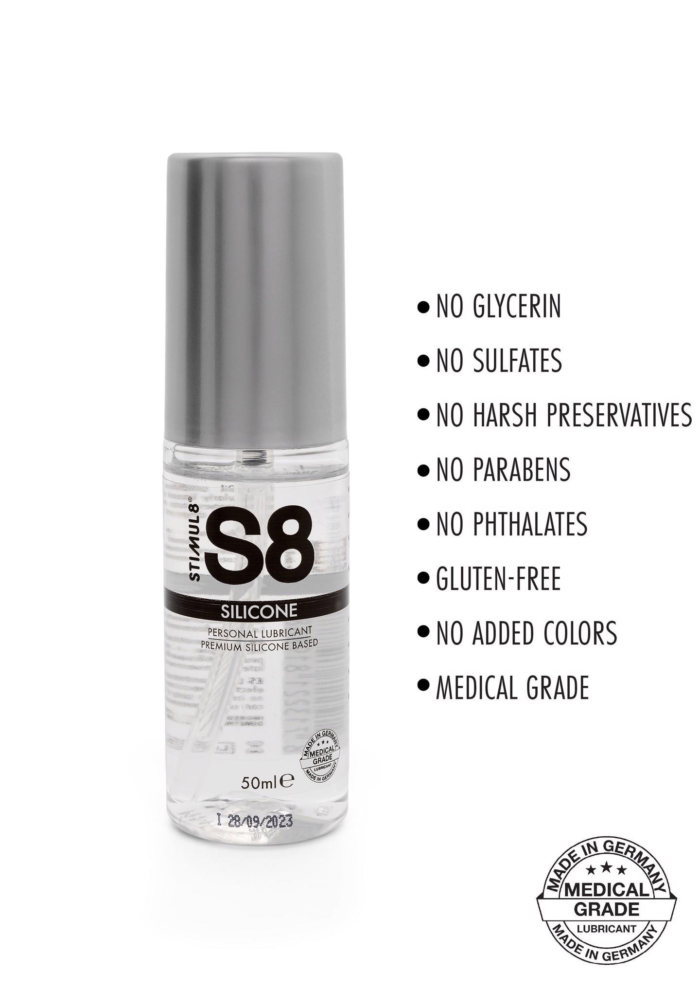 S8 Premium Silicone Lube 50Ml Original
