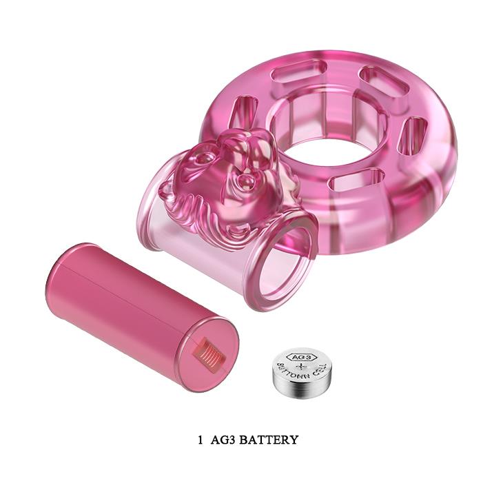 Baile - Vibrating Cock Ring Bear Pink