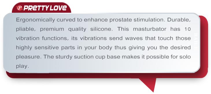 WIBRATOR MAZAŻER STYMULATOR ANAL plug 10-function