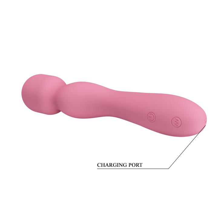 WIBRATOR MAZAŻER STYMULATOR GLADYS Pink, USB 30 function