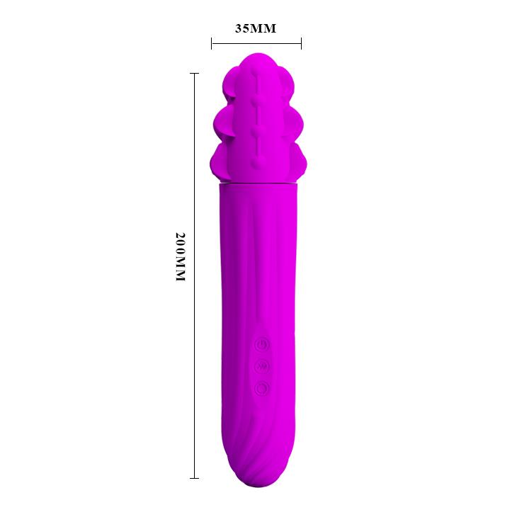 WIBRATOR MAZAŻER STYMULATOR AARON, USB 4 rot;12 vibr.