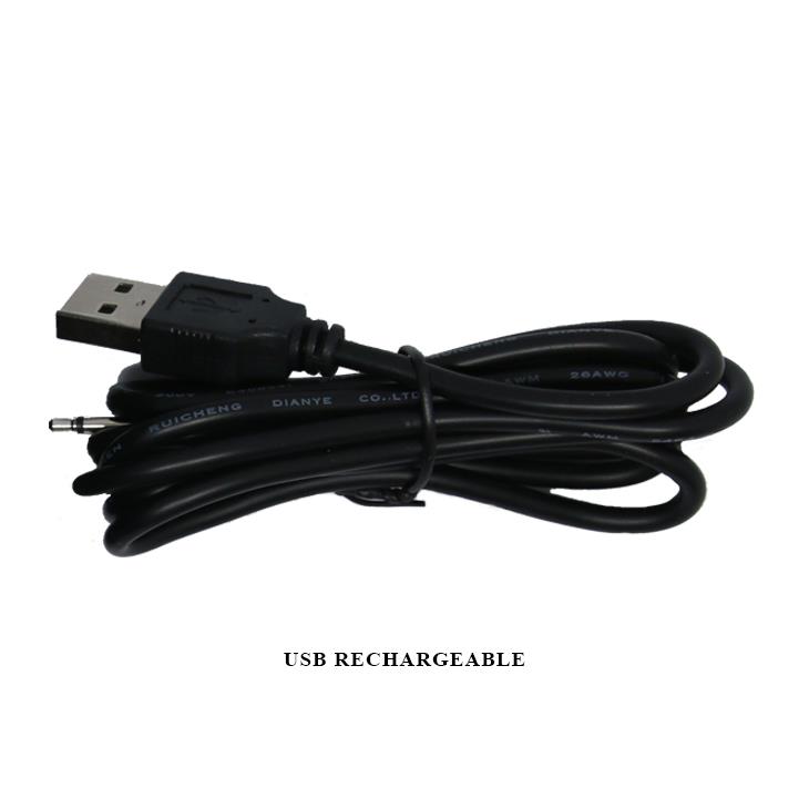 WIBRATOR MAZAŻER STYMULATOR AARON, USB 4 rot;12 vibr.