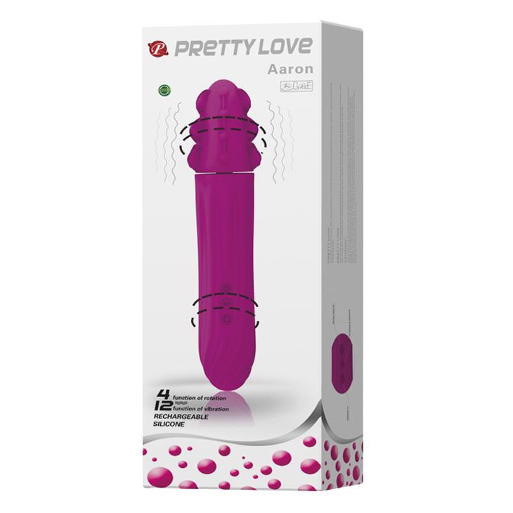 WIBRATOR MAZAŻER STYMULATOR AARON, USB 4 rot;12 vibr.