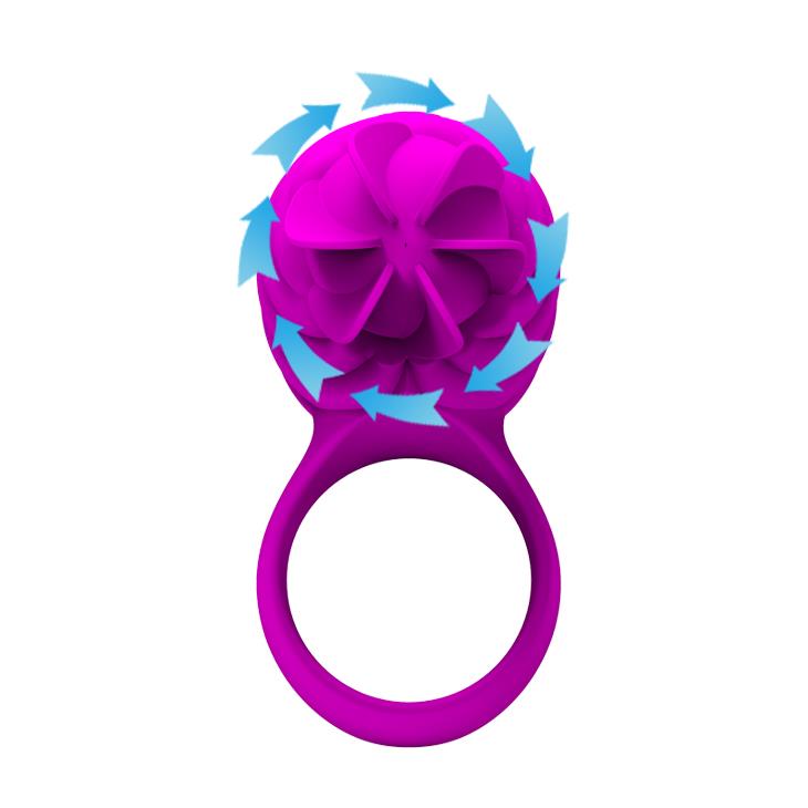 WIBRATOR MAZAŻER STYMULATOR Frances Rotating teaser cock ring
