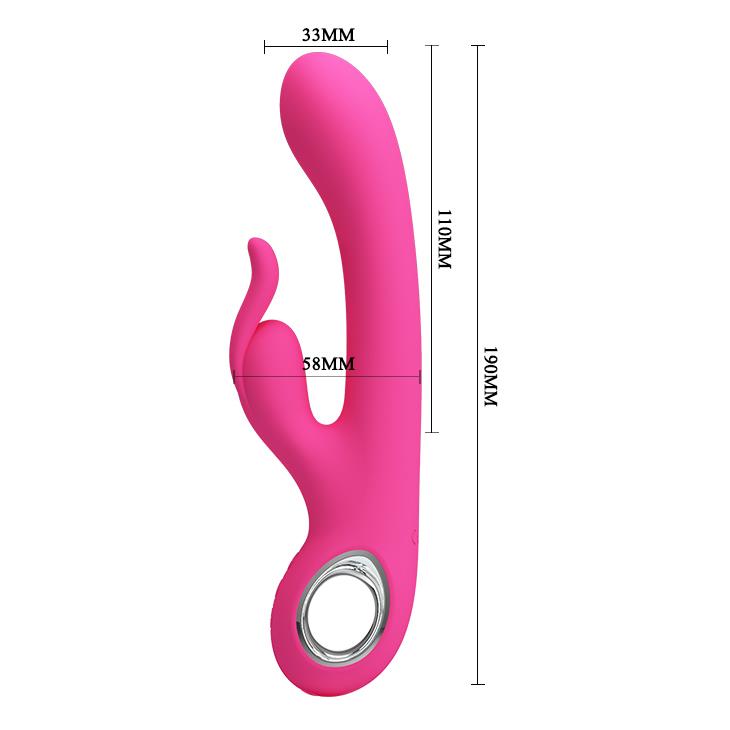 WIBRATOR MAZAŻER STYMULATOR  CARINA, PINK, USB, 7 function