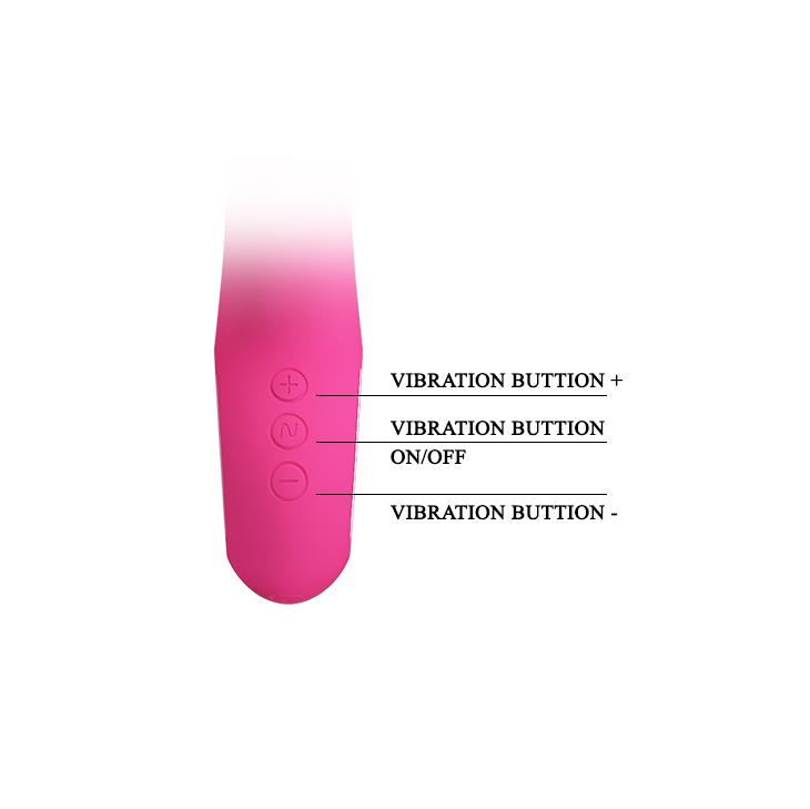 WIBRATOR MAZAŻER STYMULATOR  CARINA, PINK, USB, 7 function
