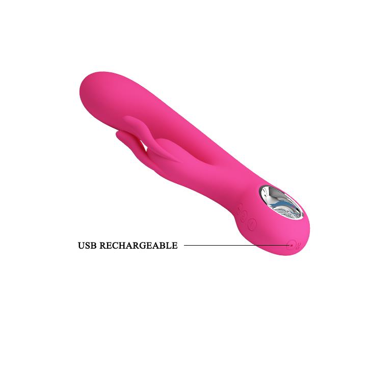 WIBRATOR MAZAŻER STYMULATOR  CARINA, PINK, USB, 7 function