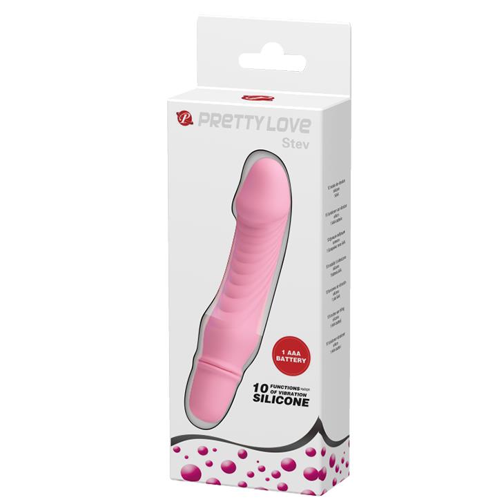 WIBRATOR MAZAŻER STYMULATOR STEV,PINK 10 function