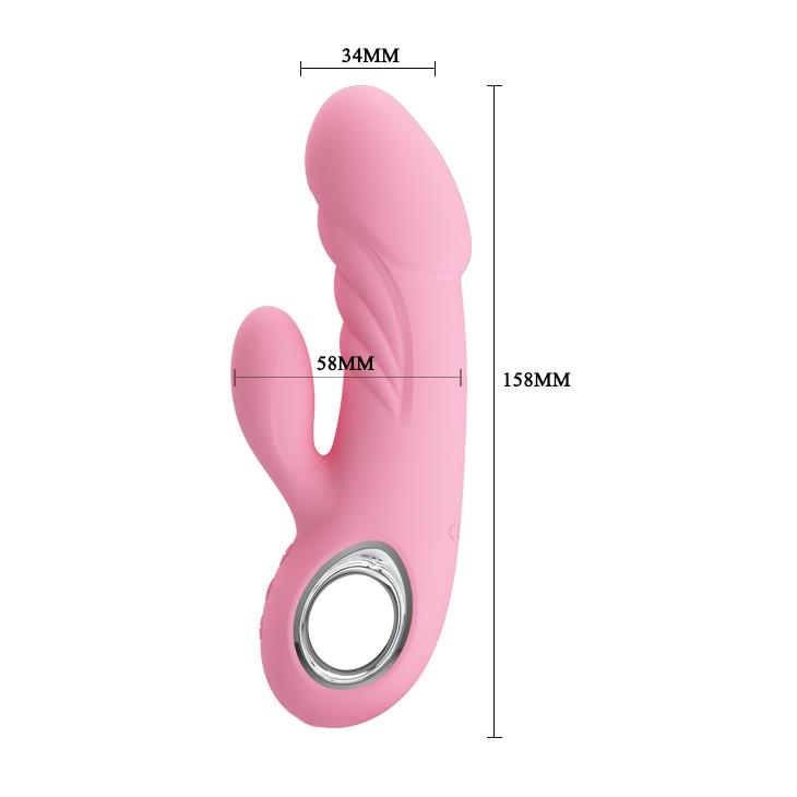 WIBRATOR MAZAŻER STYMULATOR ANSEL USB PINK 7 function
