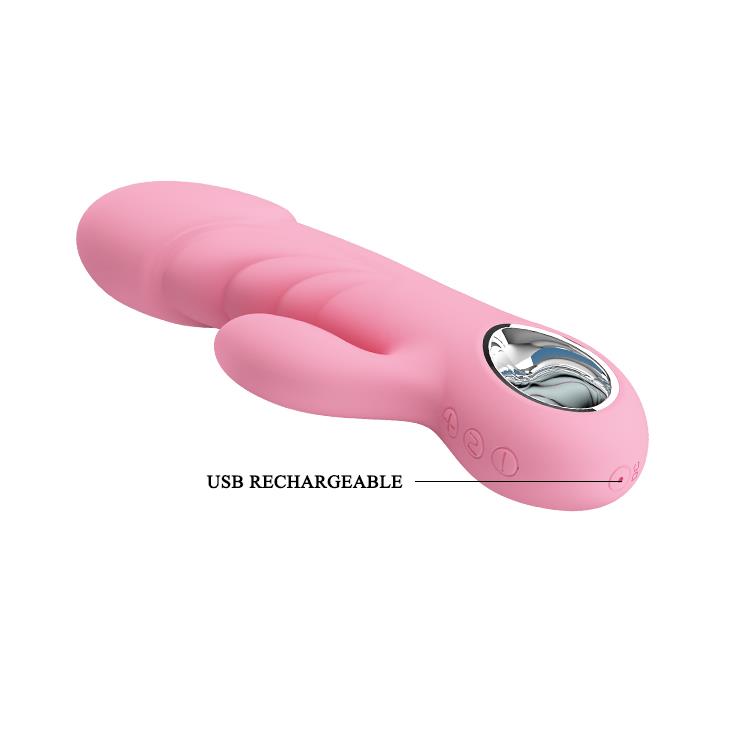 WIBRATOR MAZAŻER STYMULATOR ANSEL USB PINK 7 function