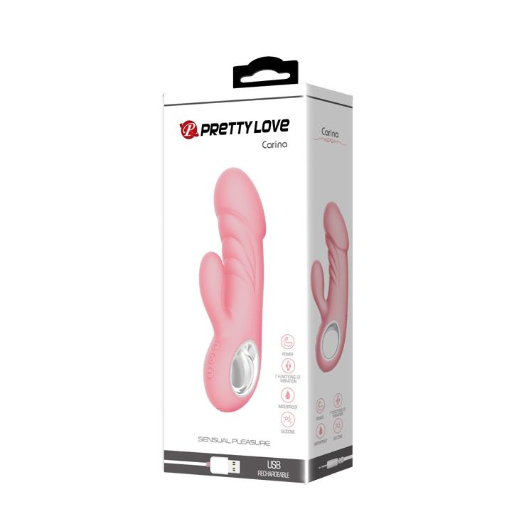 WIBRATOR MAZAŻER STYMULATOR ANSEL USB PINK 7 function