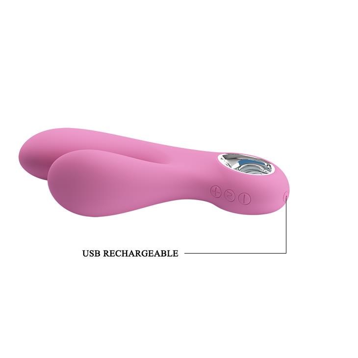 WIBRATOR MAZAŻER STYMULATOR CANROL USB PINK 7 function