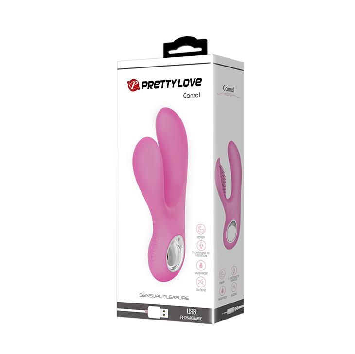 WIBRATOR MAZAŻER STYMULATOR CANROL USB PINK 7 function