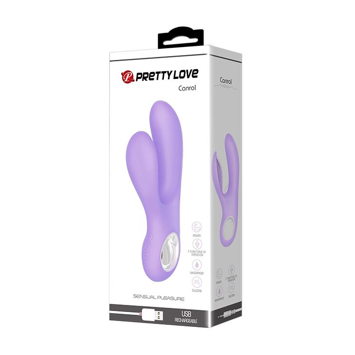 WIBRATOR MAZAŻER STYMULATOR CANROL USB BLUE 7 function