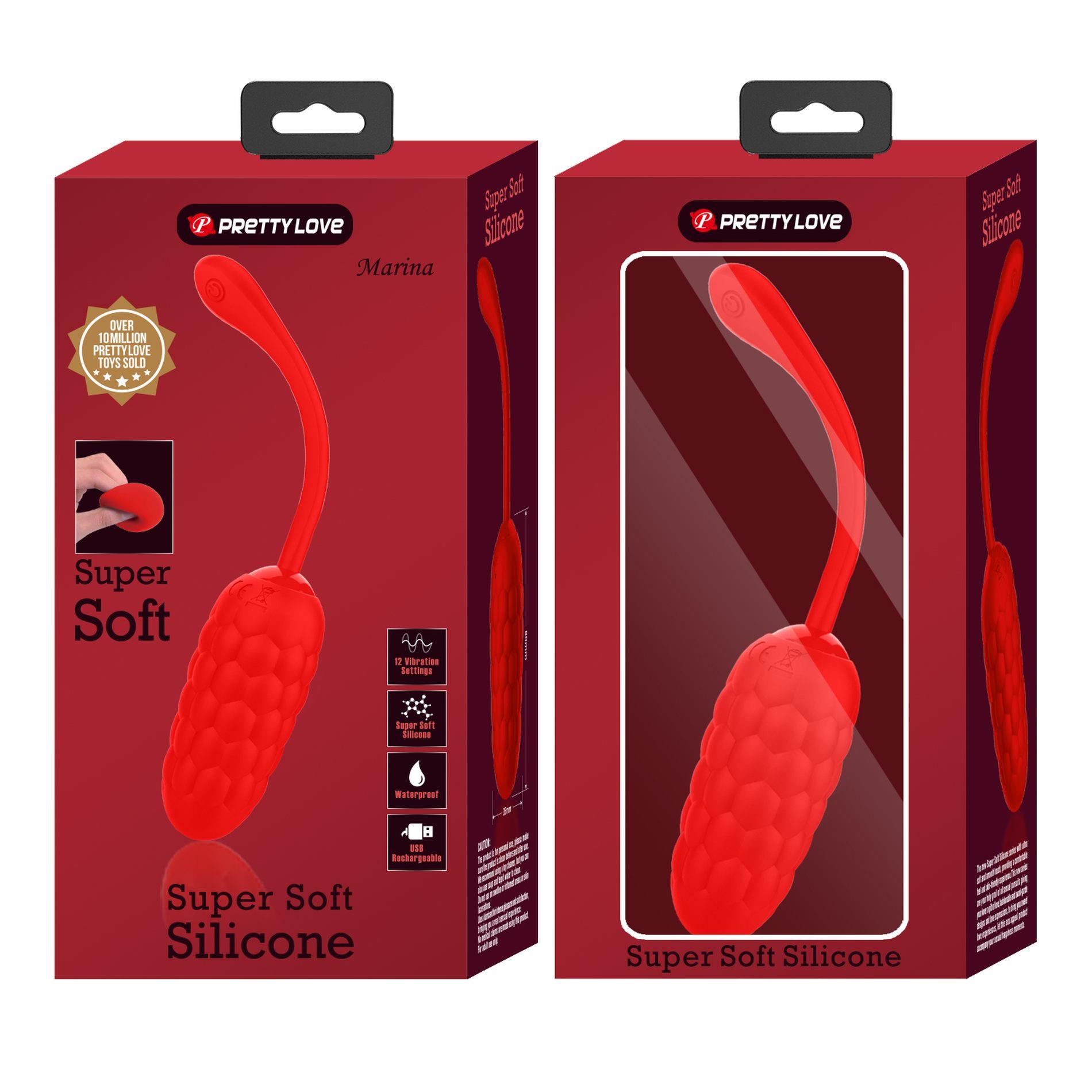 Pretty Love - Marina Egg Red 12 Vibration Functions