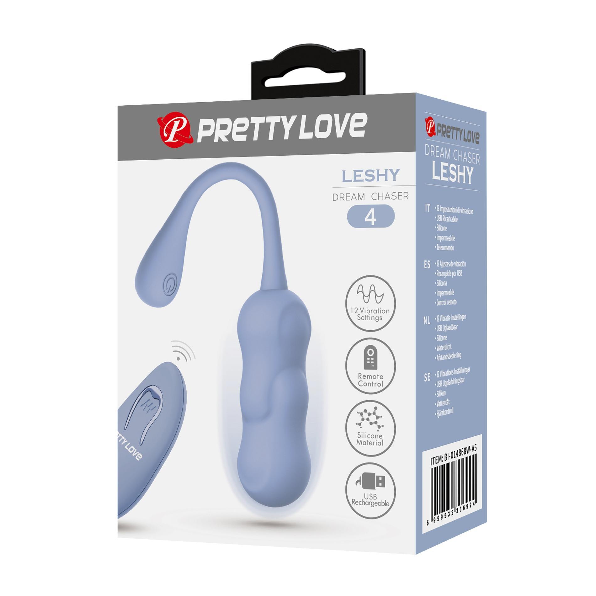 Pretty Love - Leshy Dream Chaser 4, Blue, 12 Vibration Functions Wireless