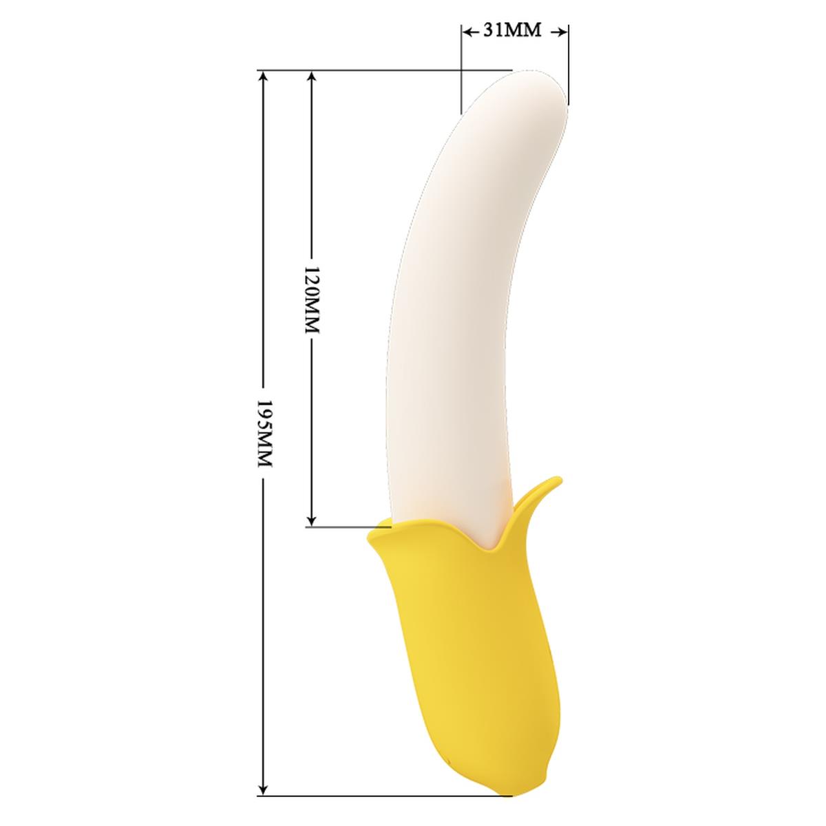 Pretty Love - Banana Greek, 7 Vibration Functions 3 Thrusting Settings