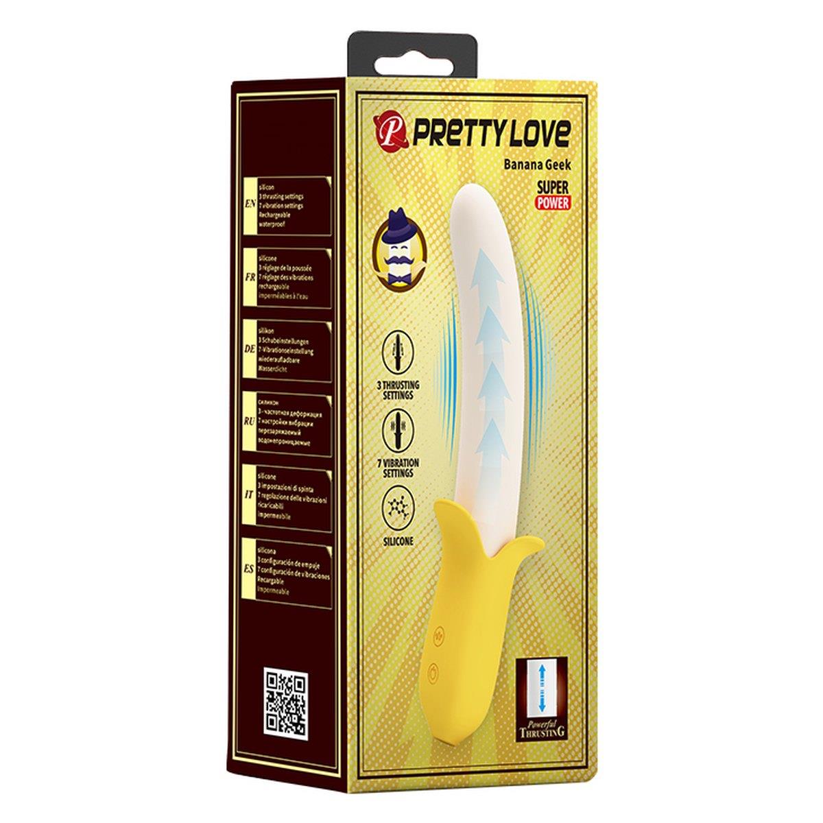 Pretty Love - Banana Greek, 7 Vibration Functions 3 Thrusting Settings