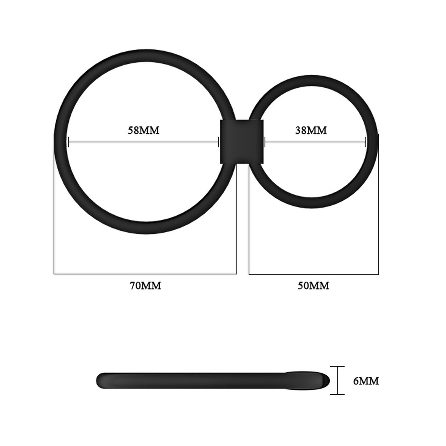 Pierścień uciskowy Cock Ring, Rock Hard