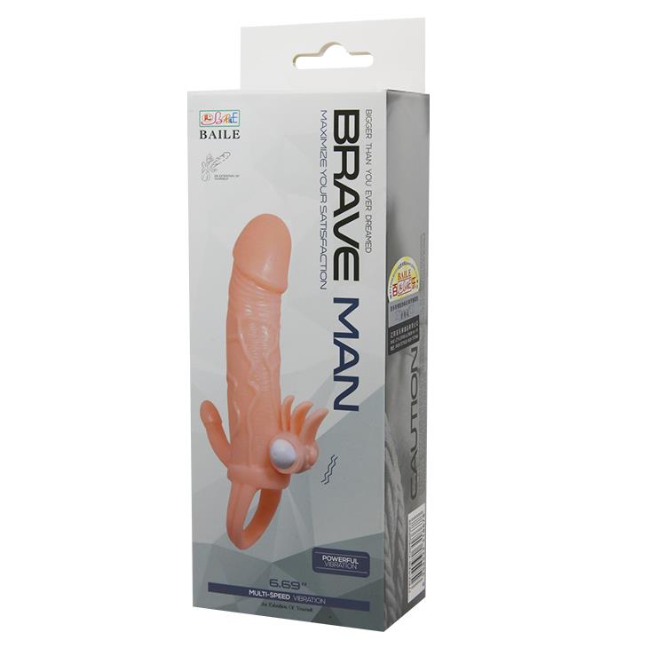 Baile - Brave Man Skin 6,69"" Multi-Speed Vibration