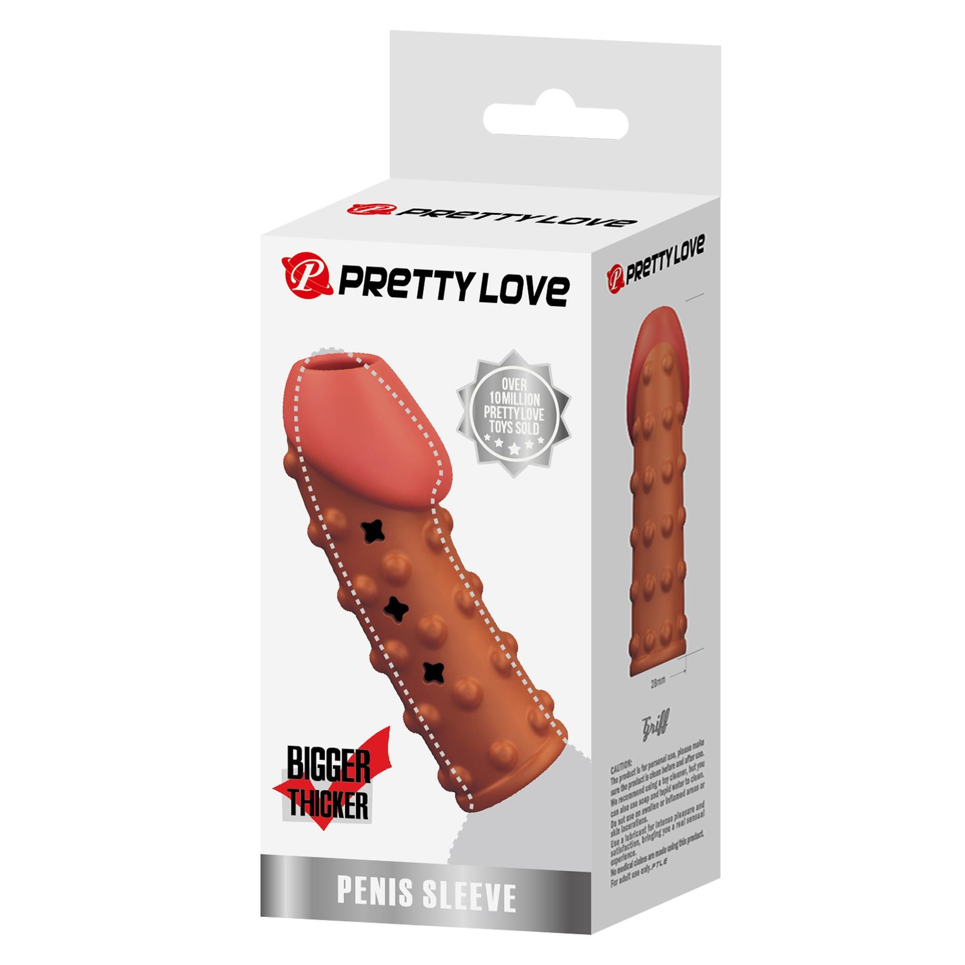 Pretty Love Penis Sleeve, Tpr, Waterproof