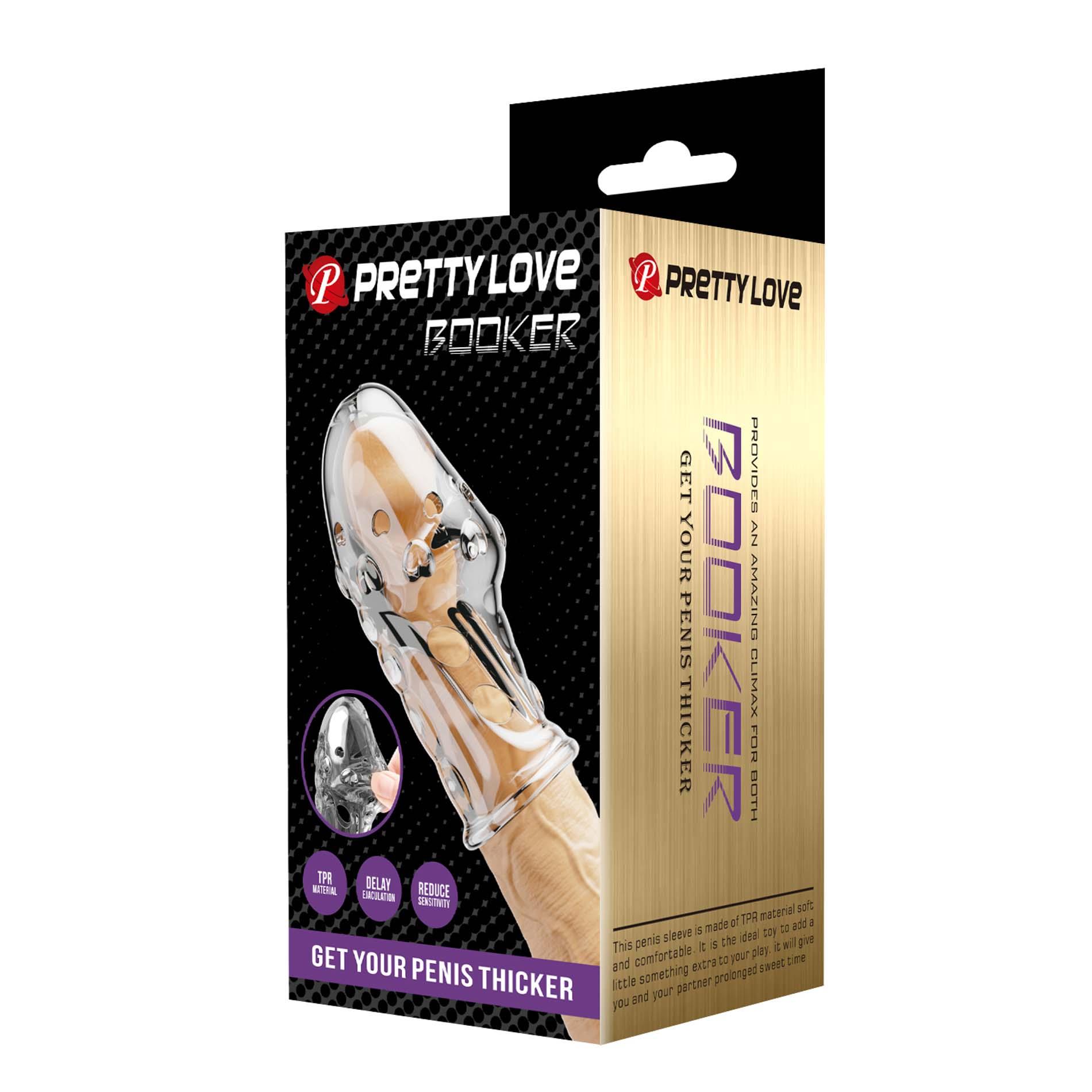 Pretty Love Penis Sleeve – Booker (Clear)