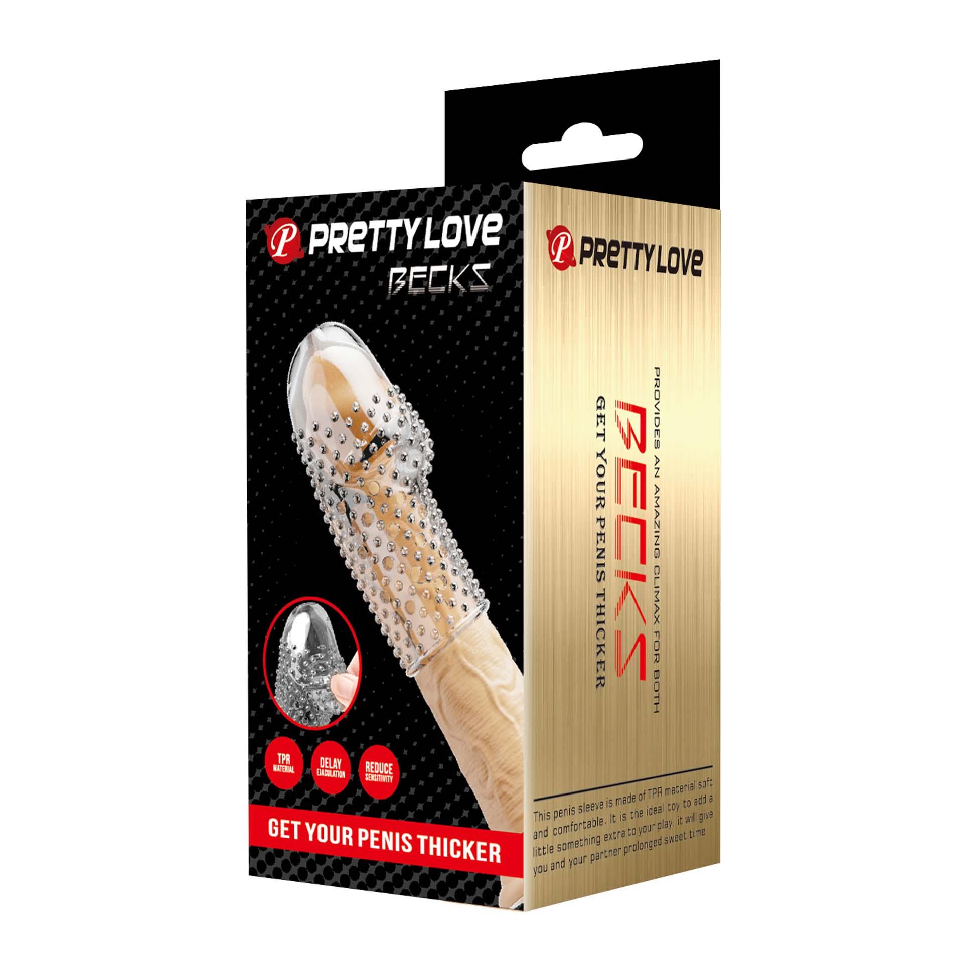 Pretty Love Penis Sleeve – Becks (Clear)
