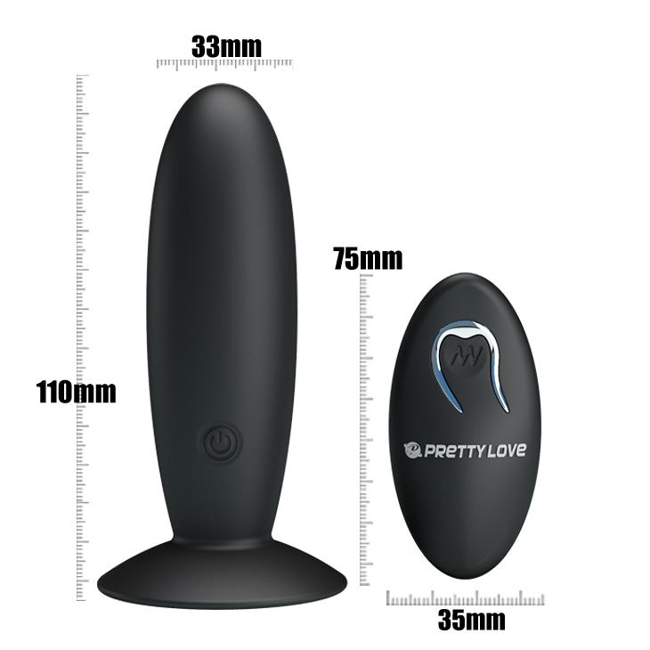 Pretty Love - Remote Control Vibrating Plug 12 Function