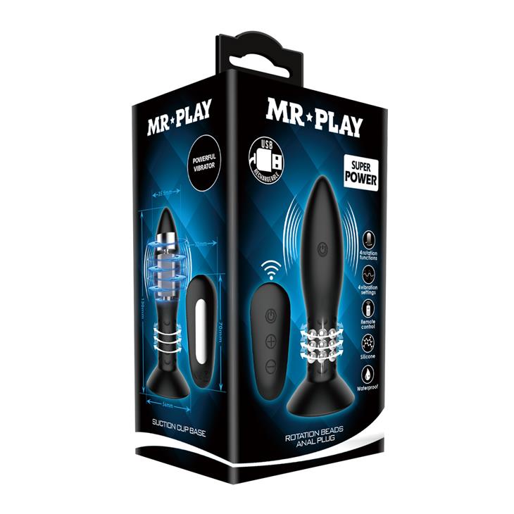 Mr Play - Rotation Beads Anal Plug