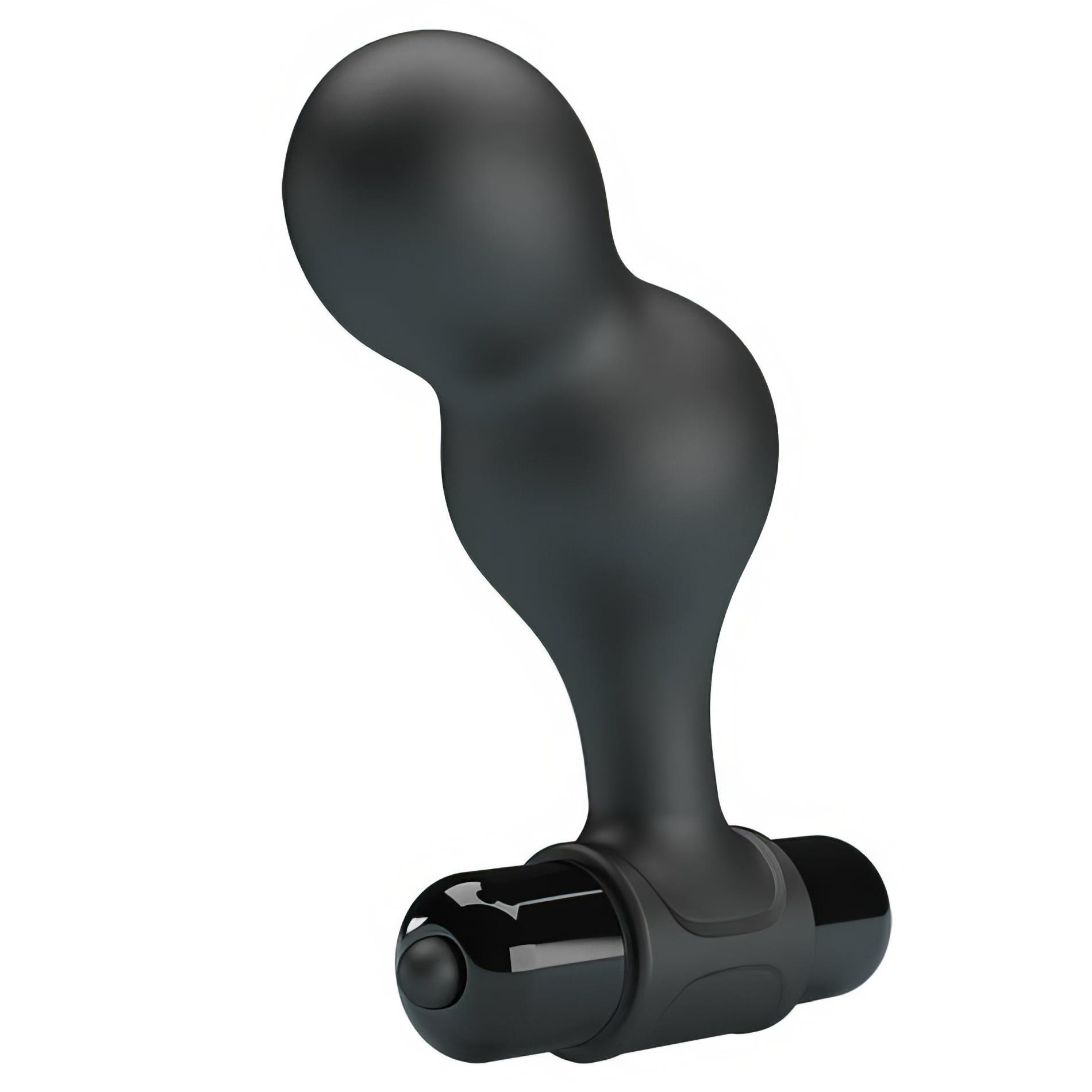 Mr. Play Silicone Anal Plug, 10 Functions Of Vibration Black