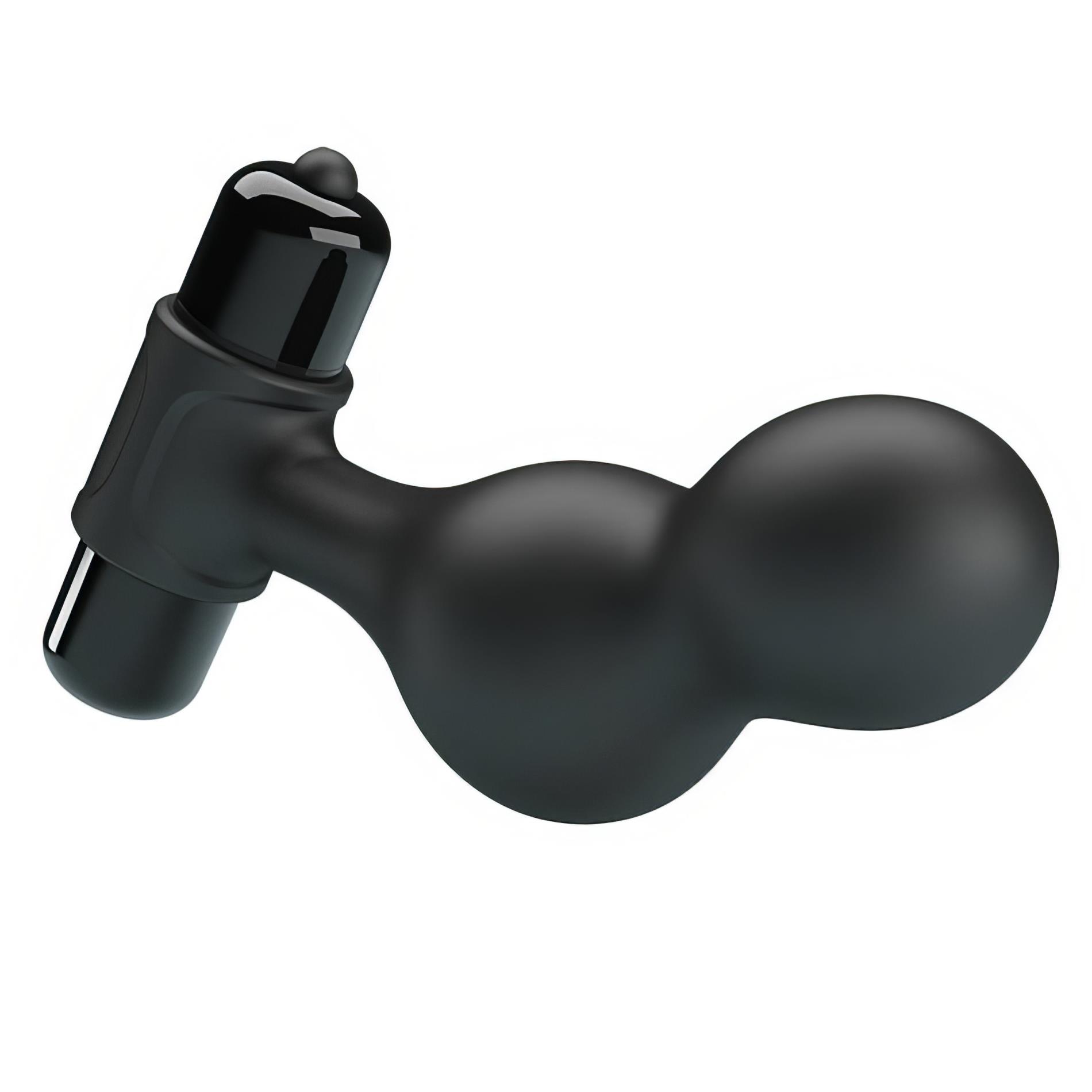 Mr. Play Silicone Anal Plug, 10 Functions Of Vibration Black