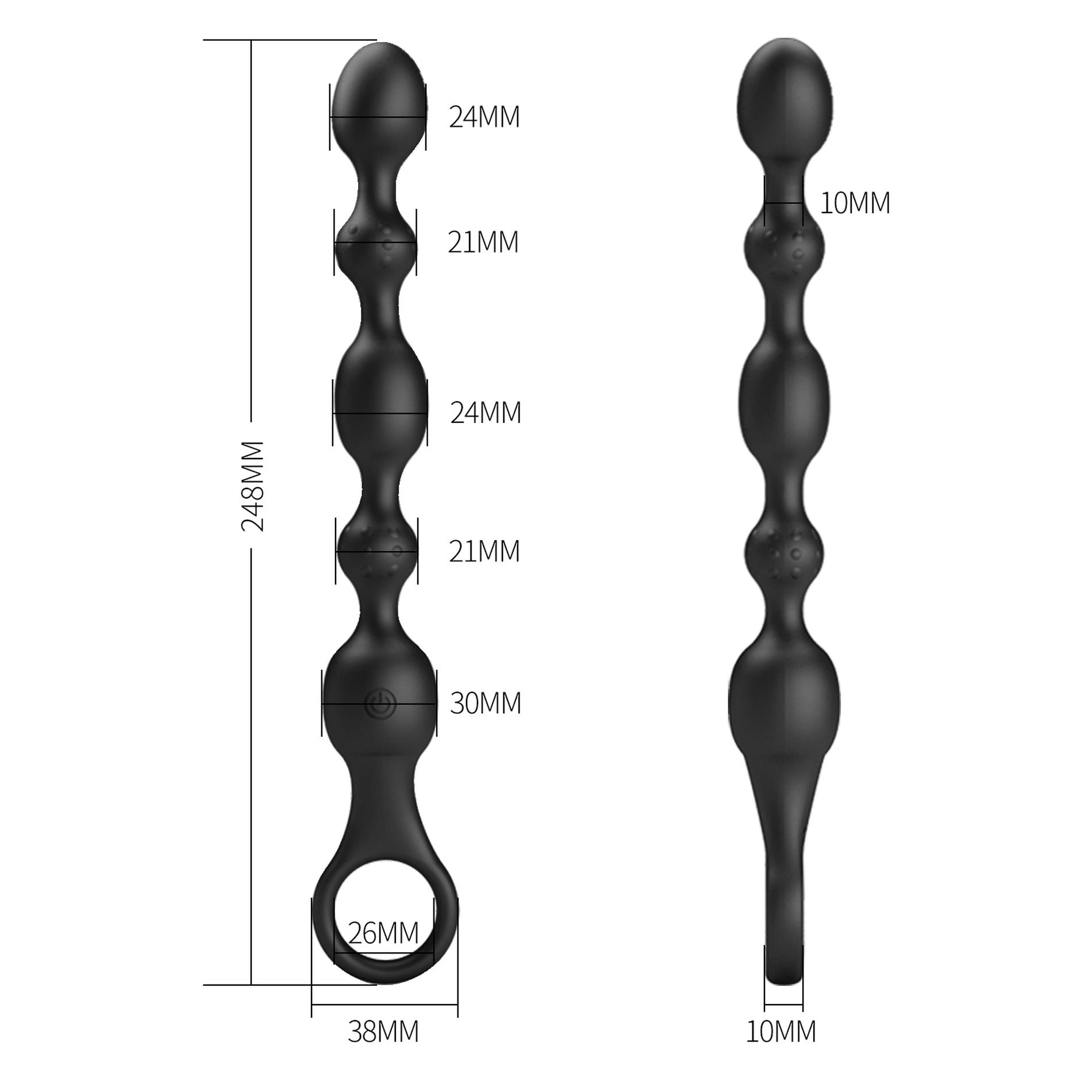 Pretty Love - Van, 10 Vibration Functions Beaded Anal Vibrator!