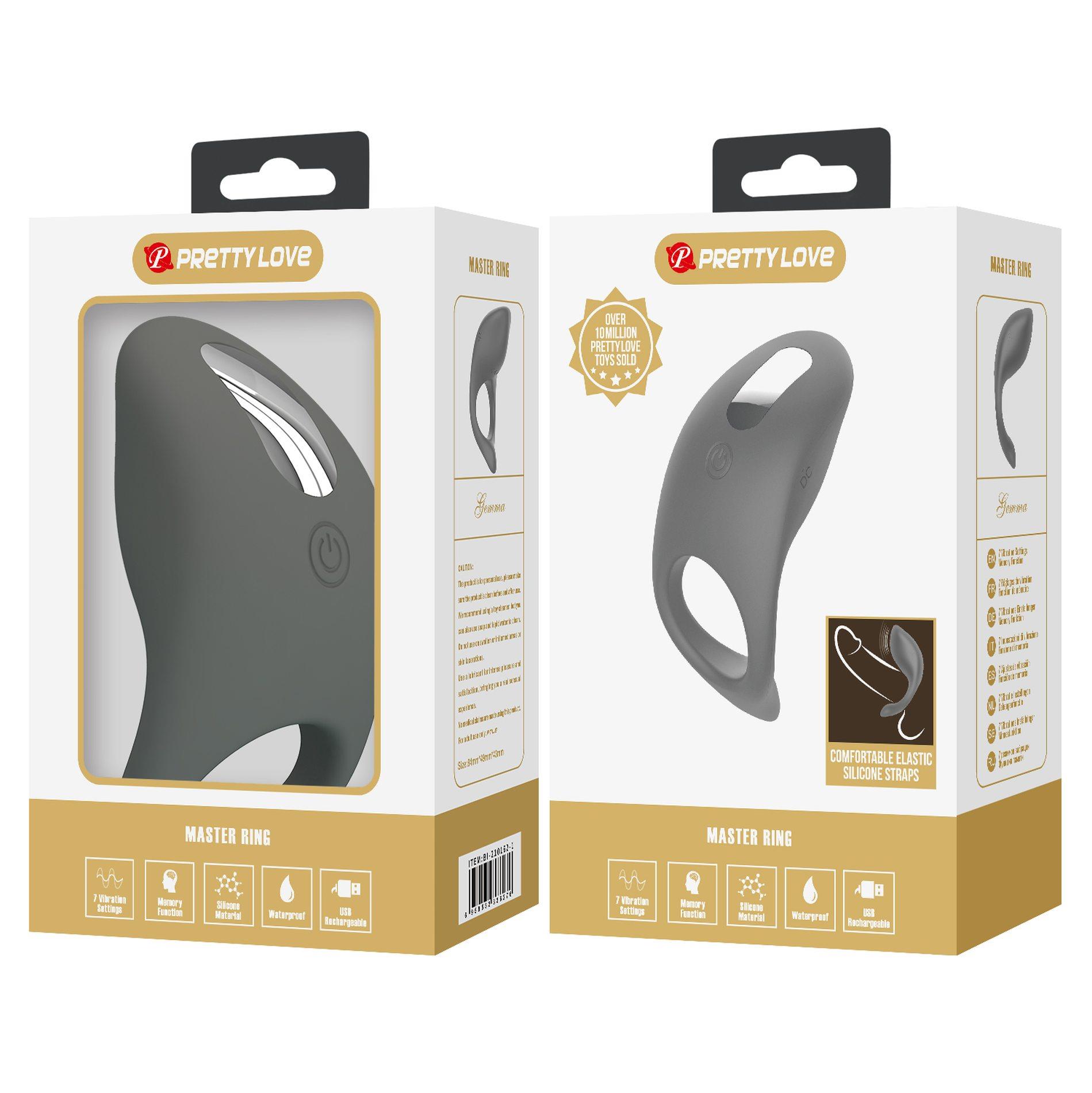 Wibrujący pierścień erekcyjny Master Ring