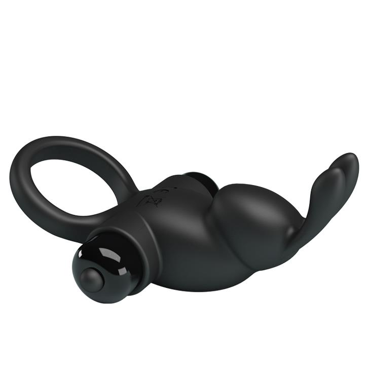 Pretty Love - Vibrant Penis Ring I Black