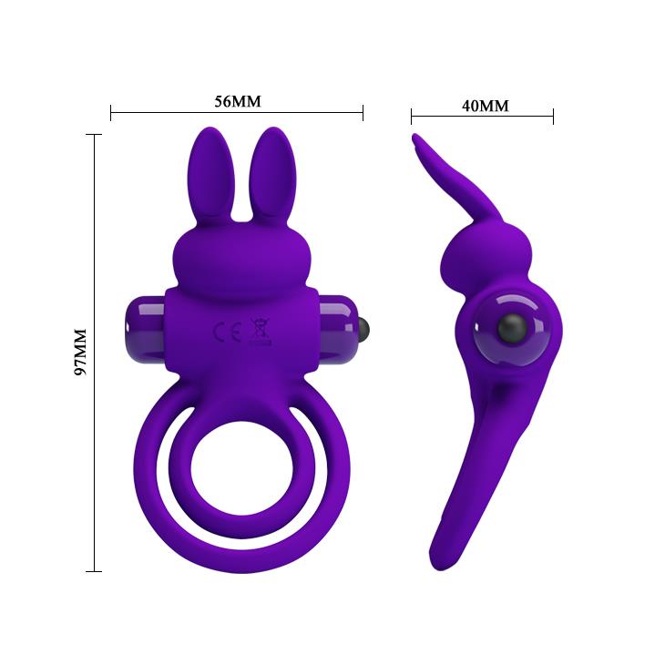 Pretty Love - Vibrant Penis Ring Iii 10 Functions Purple