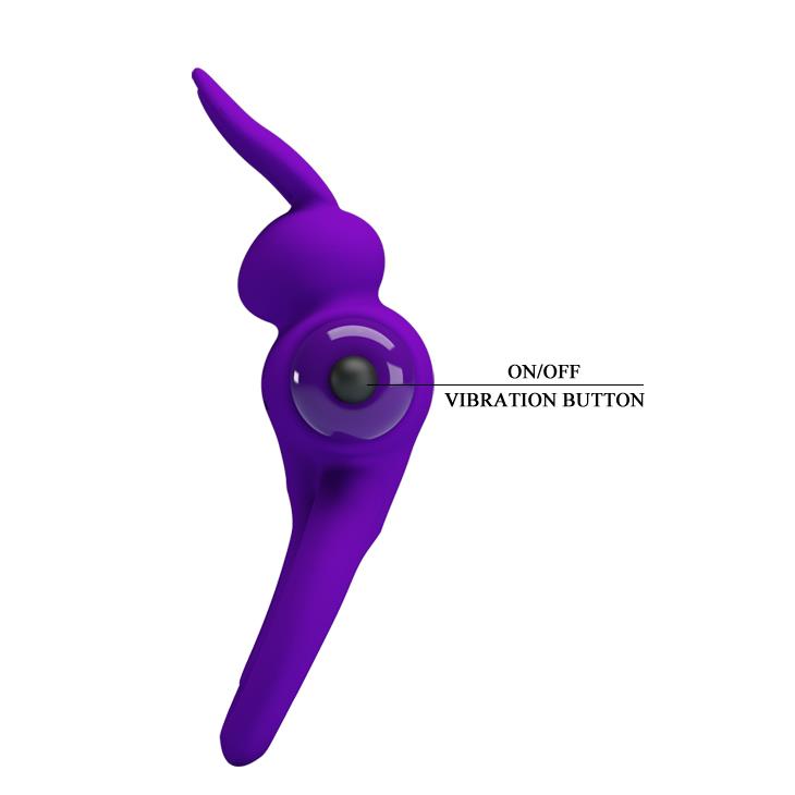 Pretty Love - Vibrant Penis Ring Iii 10 Functions Purple