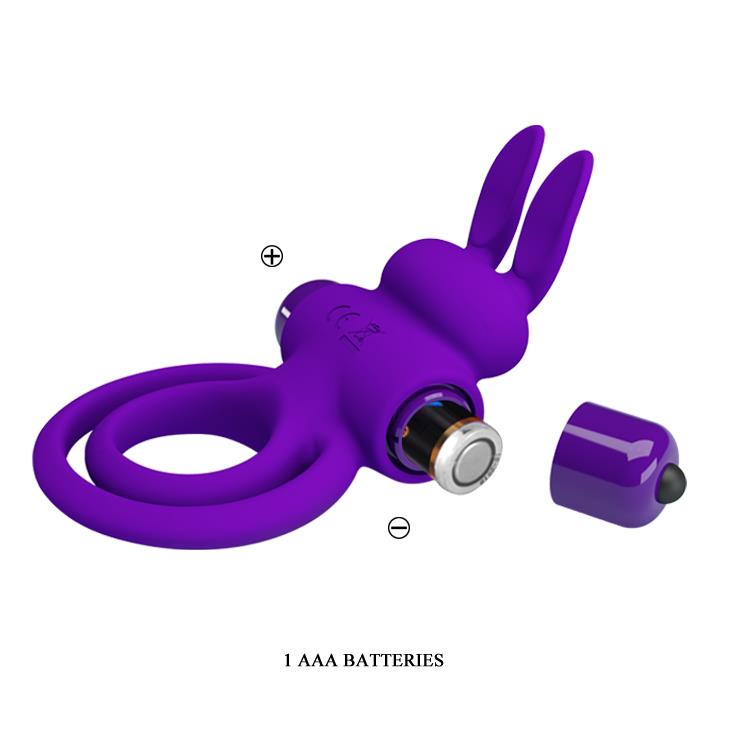 Pretty Love - Vibrant Penis Ring Iii 10 Functions Purple