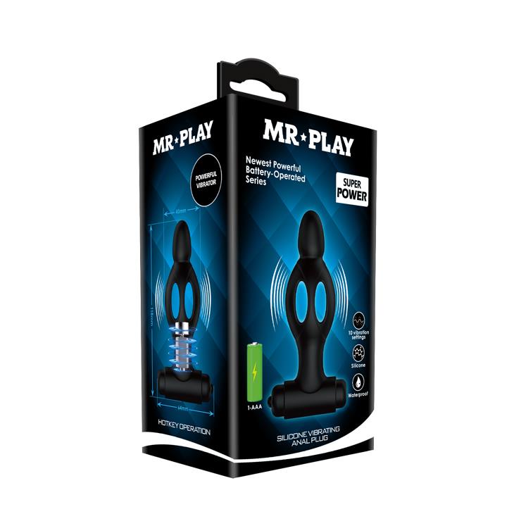 Mr Play - Silicone Vibrating Anal Plug