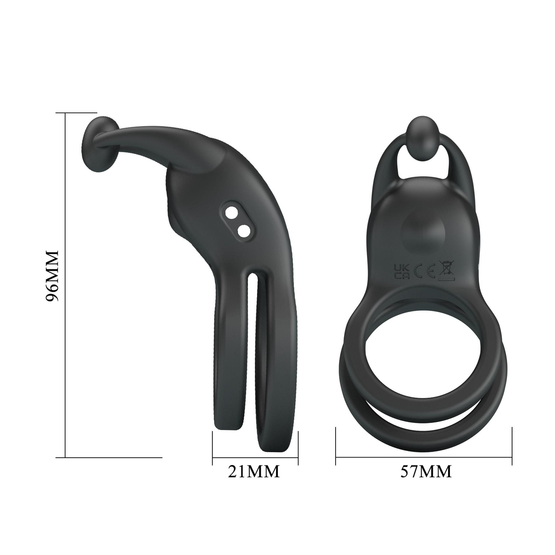 Pretty Love Goodwin Vibrating Double Penis Ring