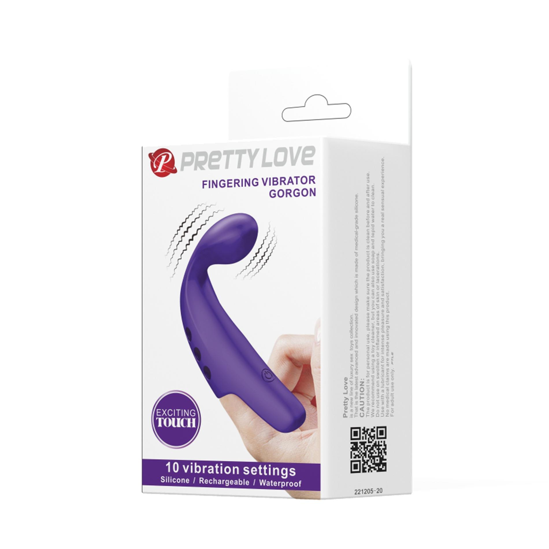 Pretty Love - Fingering Vibrator Gorgon Purple,  10 Vibration Functions