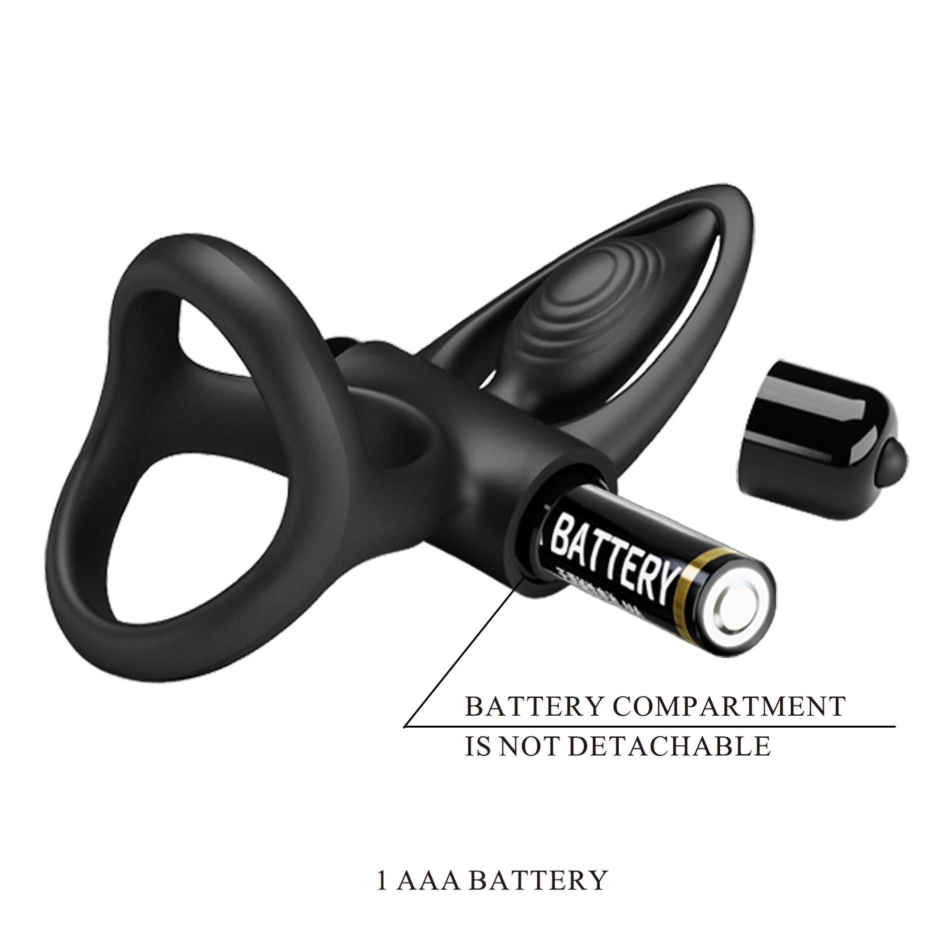 Pretty Love - Vibration Cock Ring Black, 10 Vibration Functions