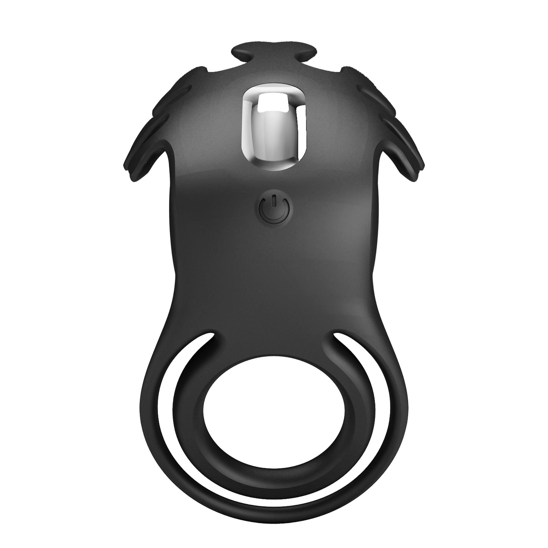 Pretty Love - Vibrant Penis Ring Ruben Black, 7 Vibration Functions