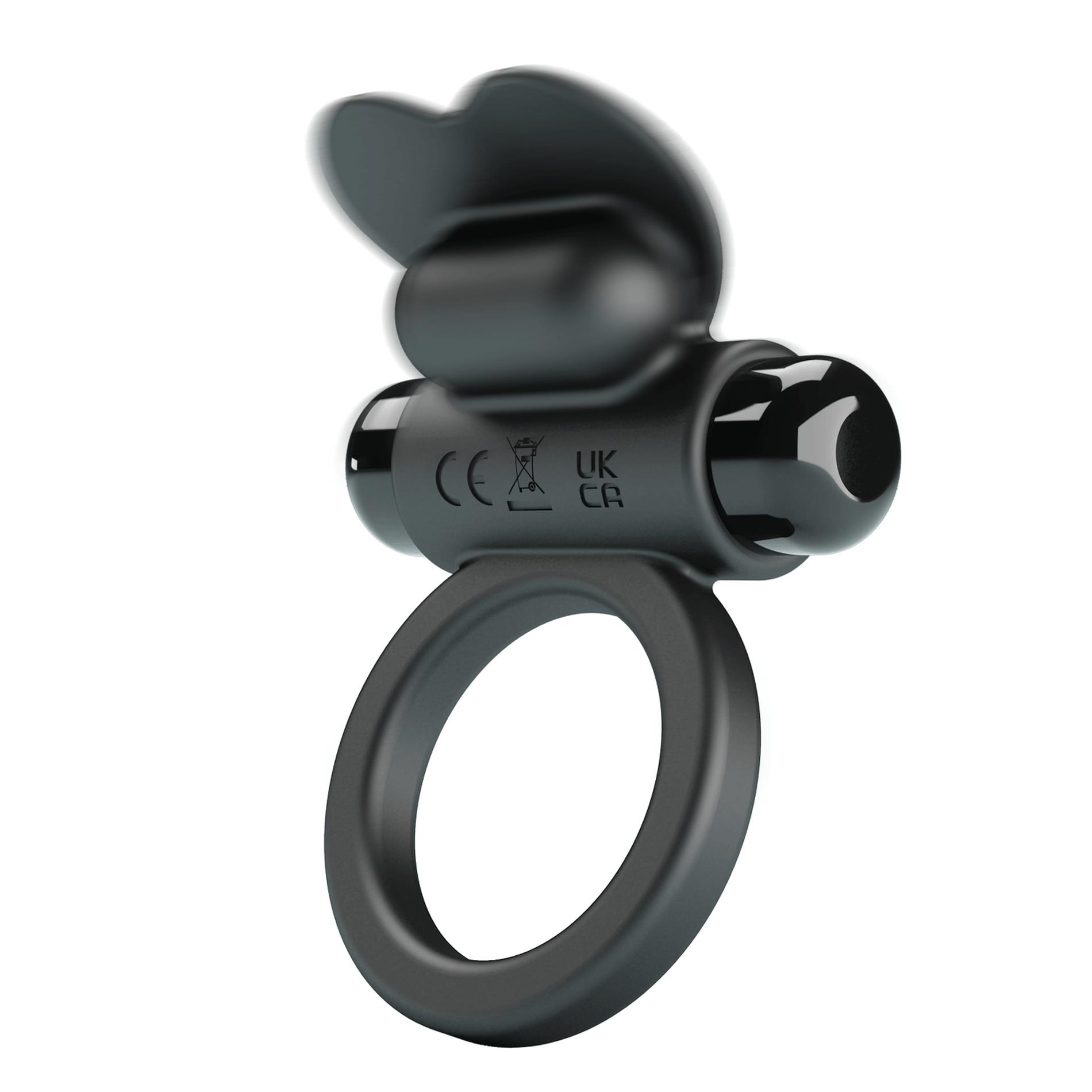 Pretty Love - Vibrant Penis Ring Debonaire Black, 10 Vibration Functions
