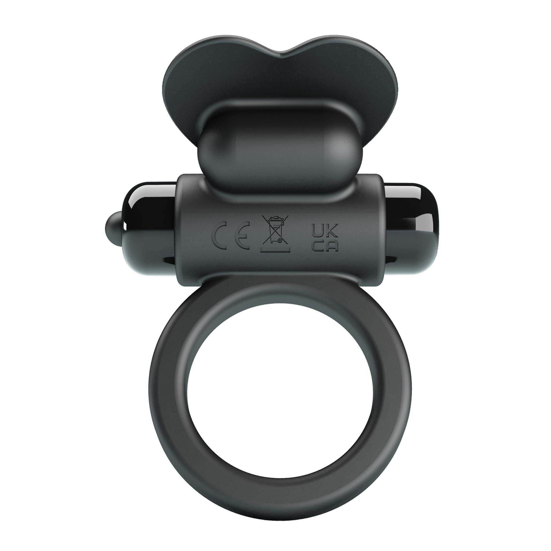 Pretty Love - Vibrant Penis Ring Debonaire Black, 10 Vibration Functions