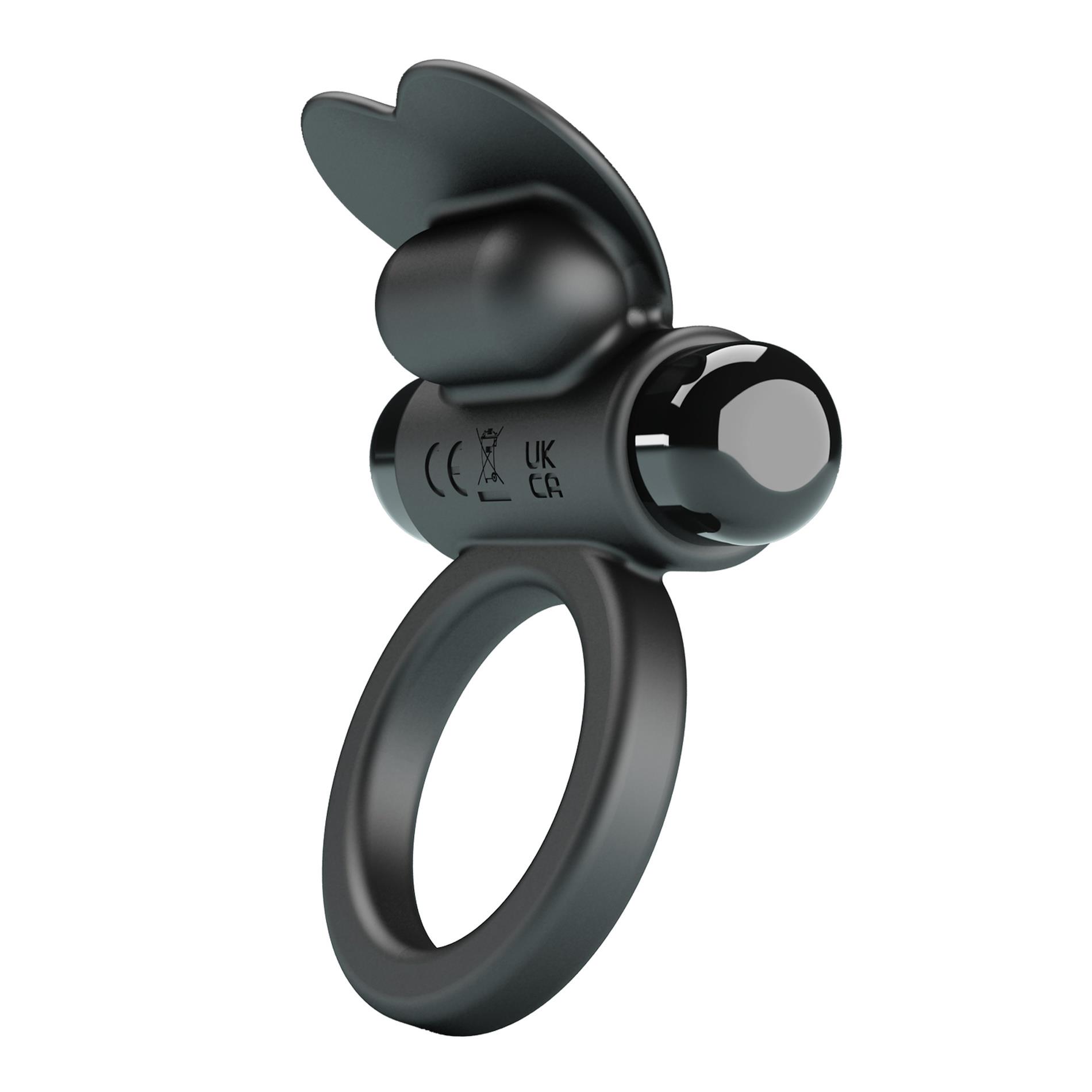Pretty Love - Vibrant Penis Ring Debonaire Black, 10 Vibration Functions