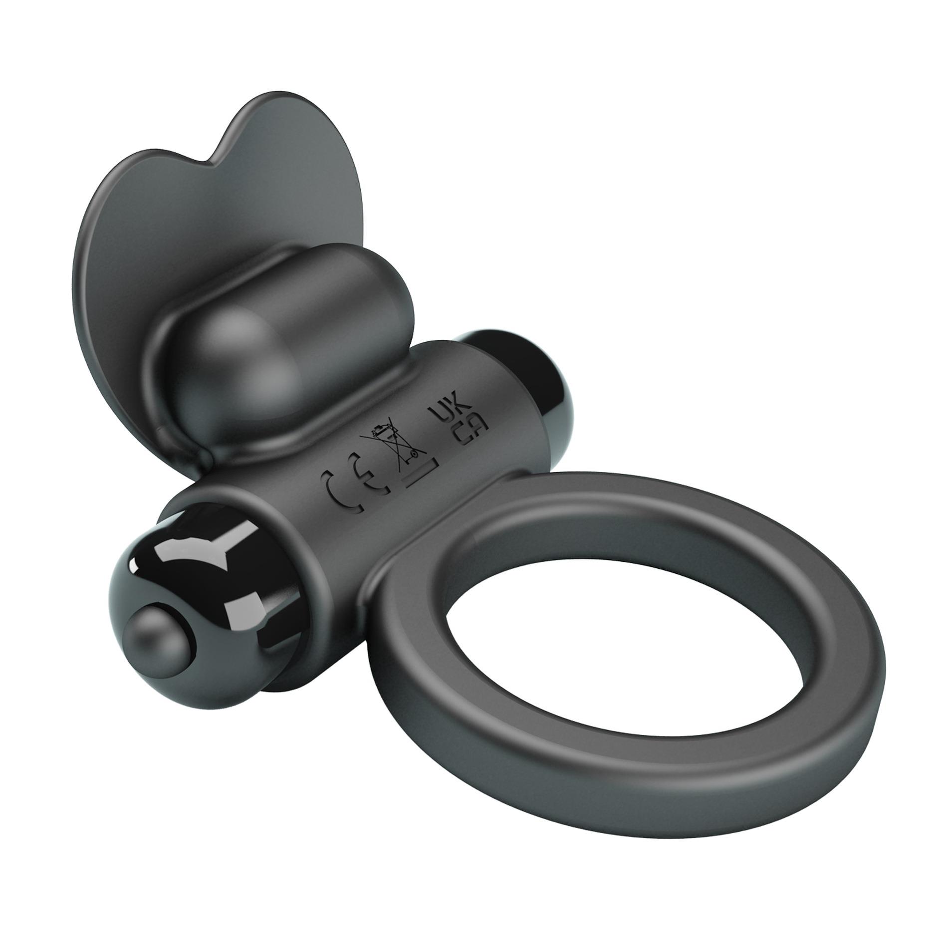 Pretty Love - Vibrant Penis Ring Debonaire Black, 10 Vibration Functions