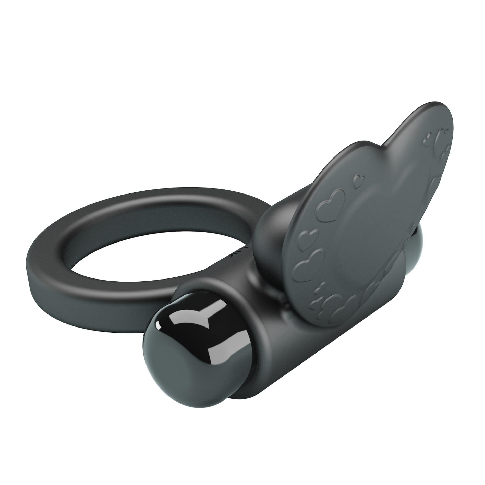 Pretty Love - Vibrant Penis Ring Debonaire Black, 10 Vibration Functions