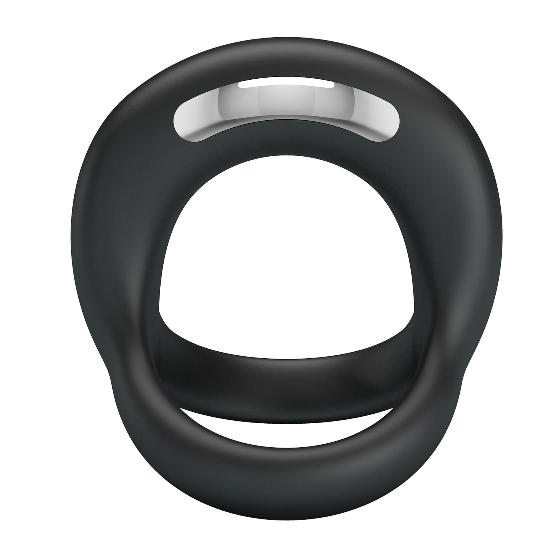 Pretty Love - Vibrant Penis Ring Elliott Black, 10 Vibration Functions