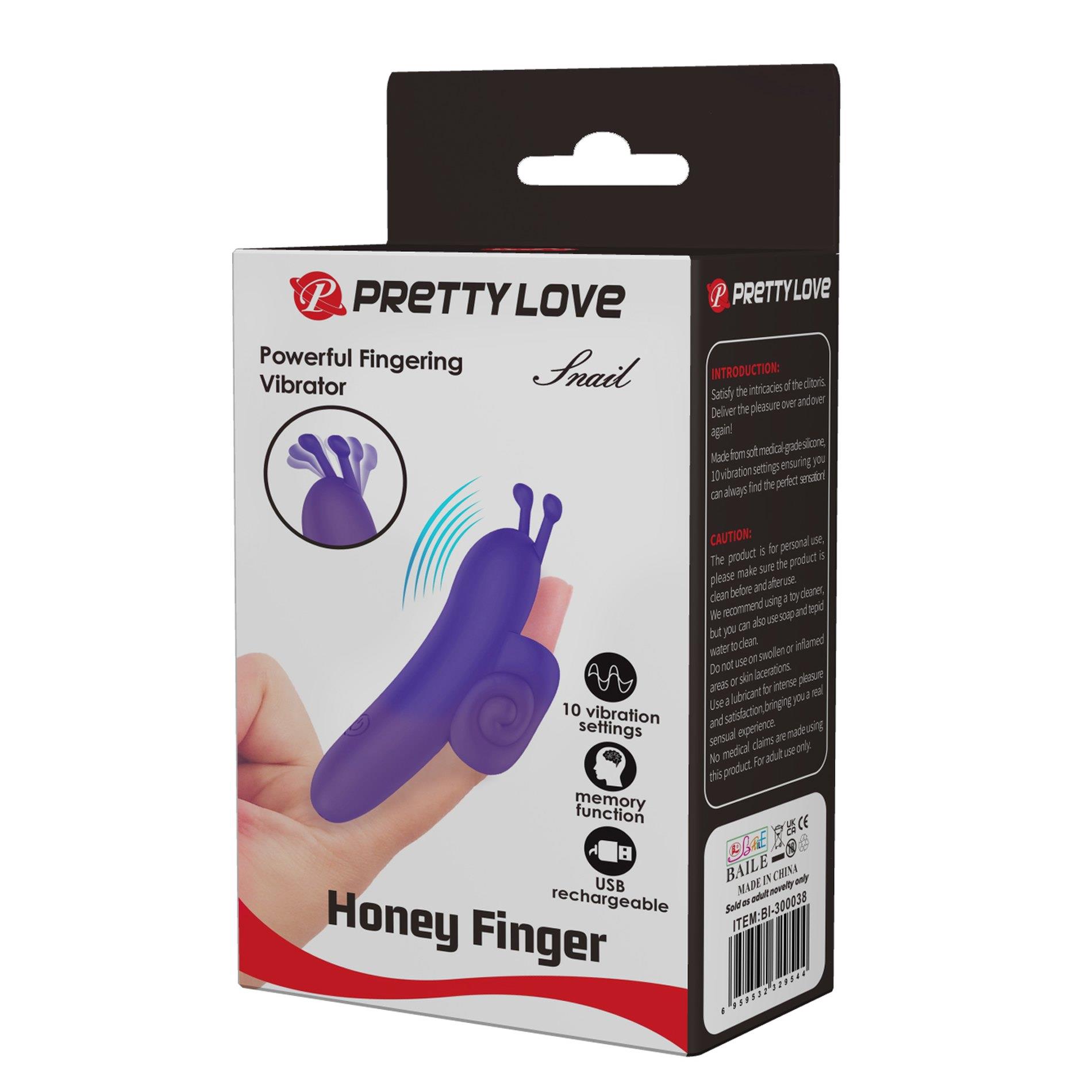 Pretty Love - Snail Honey Finger, 10 Vibration Functions Memory Function