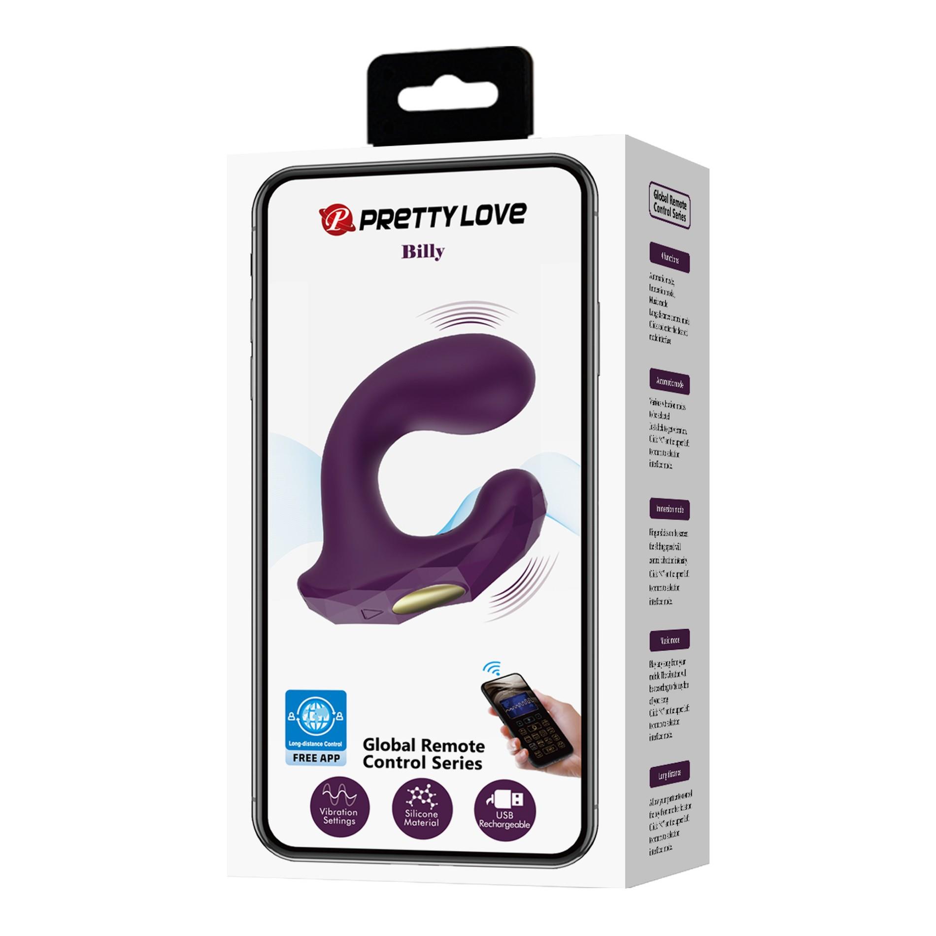 Pretty Love - Billy Purple, 12 Vibration Functions Mobile App
